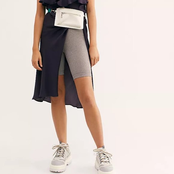 Free People Pants - Free People Seamless Rib Bike Short Heather Grey XS/S